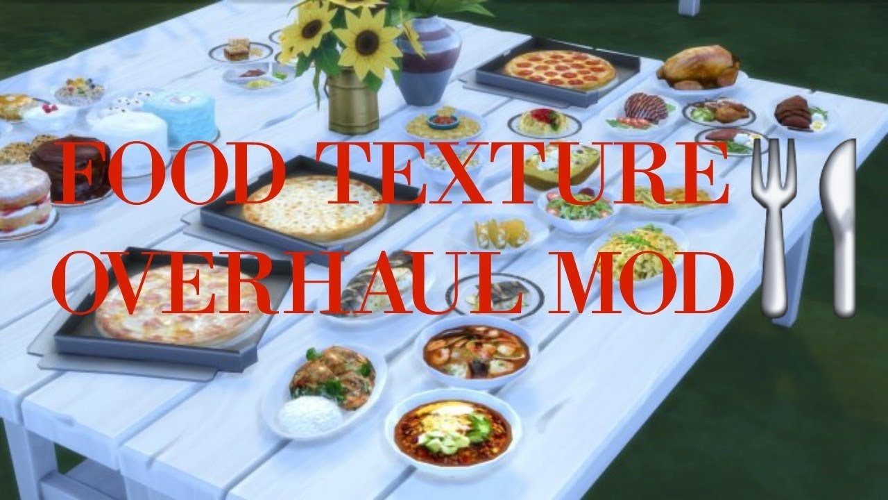 Sims 4 food retexture mod download